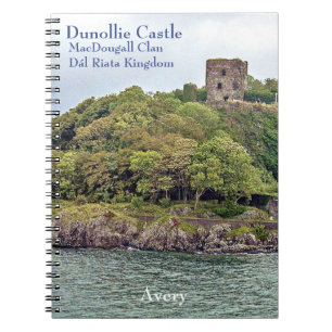 Huisvesting van het oude Gaelic Dunollie-kasteel,  Notitieboek