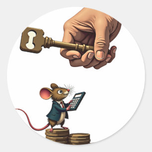 Huisvestingscrisis Meme Kleine Muis Groot Huis Sle Ronde Sticker