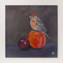 Huisvink's Middagrust Schilderij door Alfred Fox