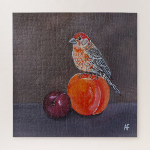 Huisvink's Middagrust Schilderij door Alfred Fox Legpuzzel