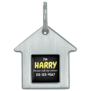 Huisvormig label voor gezelschapsdieren huisdieren naamplaatje