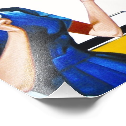 Huisvrouw en New Washer Foto Afdruk (Hoek)