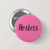Huisvrouw Roze Bruiloft Geschenken Bruiloften Ronde Button 5,7 Cm (Voorkant /achterkant)