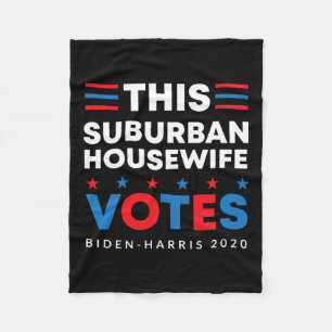 Huisvrouw stemt Biden Harris 2020 Feminis Fleece Deken