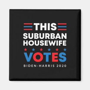 Huisvrouw stemt Biden Harris 2020 Feminis Magneet