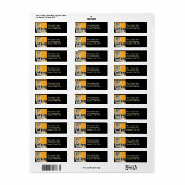 huisvrouw stofzuigen retour adres label (Full Sheet)