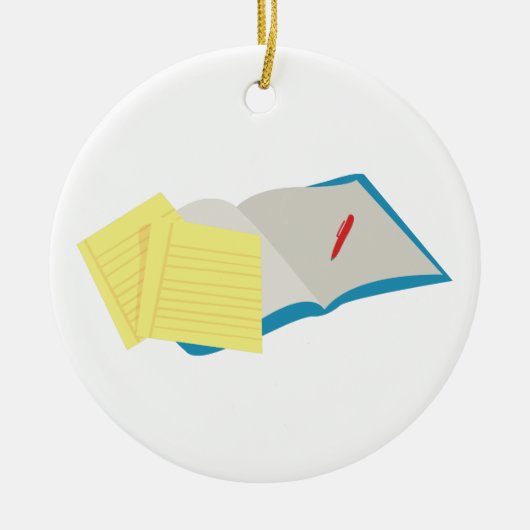 huiswerk keramisch ornament (Voorkant)