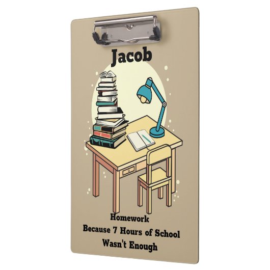 Huiswerk: Omdat 7 uur school niet genoeg was Klembord (Links)