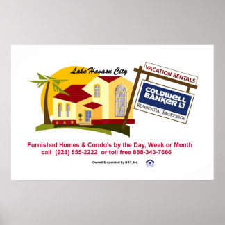 Huiswoningen in het meer van Havasu Poster