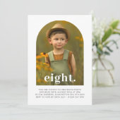 Huit Arches Photo Anniversaire Invitation (Debout devant)