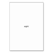 Huit brins, Cartes Flashcards Numéro Personnalisée (Par défaut)