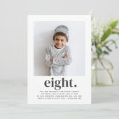 Huit Carrés Photo Invitation pour le premier anniv (Debout devant)