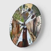 Huit chevaux triangle, horloge murale (Angle)