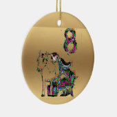 Huit domestiques un-trayant la décoration de Noël (Droite)