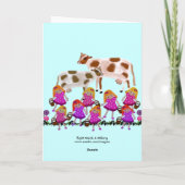 Huit Employés Une Cartes De Lissage (Dos)