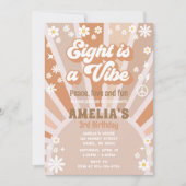 Huit est une invitation à l'anniversaire vibe (Devant)