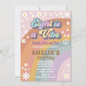 Huit est une invitation à l'anniversaire vibe (Devant)