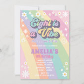 Huit est une invitation à l'anniversaire vibe (Devant)
