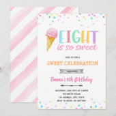 Huit est une invitation de glace si douce (Devant / Derrière)