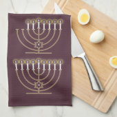 Huit Hanoukka Nights Serviette de cuisine (Quart Plié)