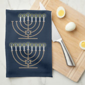 Huit Hanoukka Nights Serviette de cuisine (Quart Plié)