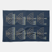 Huit Hanoukka Nights Serviette de cuisine (Horizontal)