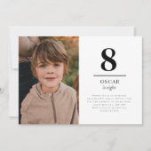 Huit Invitation Photo de Paysage (Devant)
