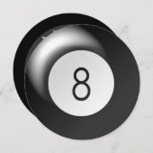 Huit invitations de partie de cercle de thème de (Devant / Derrière)