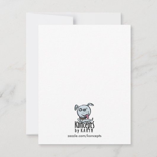 Huit invitations observées mignonnes de partie de (Dos)