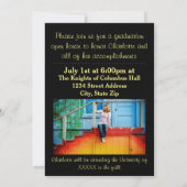 Huit/Neuf Photos Faire-part de graduation - Noir (Dos)