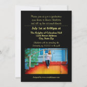 Huit/Neuf Photos Noir - Faire-part Grad (Dos)