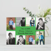 Huit/Neuf Photos Vert - Grad Faire-part (Debout devant)