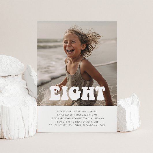 Huit - Photo Super Invitation Anniversaire