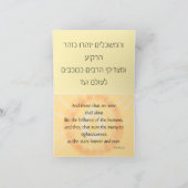 Huitième carte de Hanoukka de nuit (Intérieur)