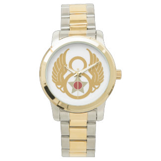 Huitième montre bracelet à deux tons surdimensionn
