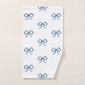 Huîtres Bleues Et Floral (Serviette à main)