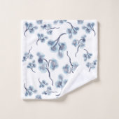 Huîtres Bleues Et Floral (Gant de toilette)