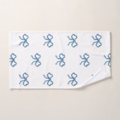 Huîtres Bleues Et Floral (Serviette à main)