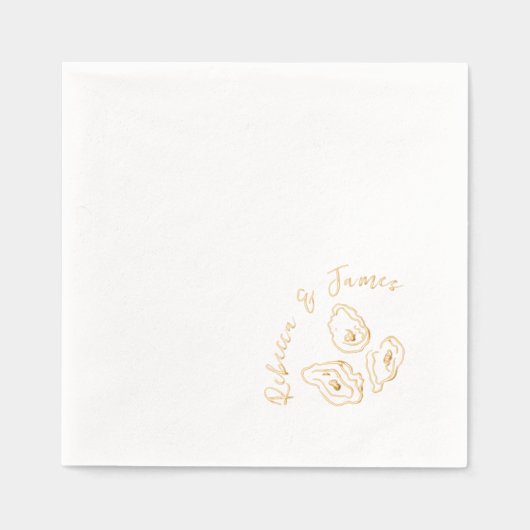 Huîtres Nautiques Main tiré Mariage funky (Recto)