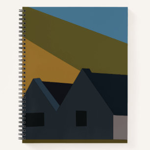 Huizen Bergen Natuur Notitieboek