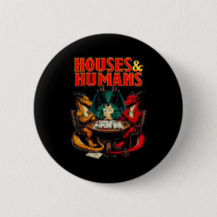 Huizen En Mensen Grappig Tafelblad Rpg Dobbelspel Ronde Button 5,7 Cm