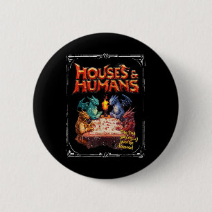 Huizen En Mensen Vintage Retro 90s Grappige Gamer Ronde Button 5,7 Cm