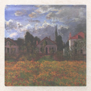 Huizen in Argenteuil - Claude Monet - 1873 Glazen Onderzetter