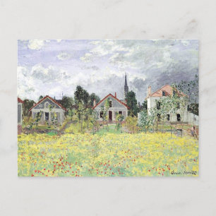 Huizen in Argenteuil Claude Monet Briefkaart
