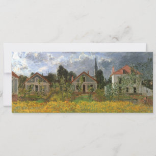 Huizen in Argenteuil door Claude Monet, Vintage Ar