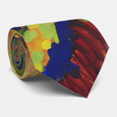 Huizen in Murnau - Wassily Kandinsky Stropdas (Opgerold)