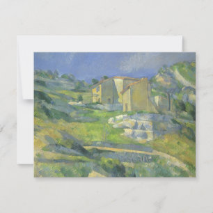 Huizen in Provence van Paul Cezanne, kunst
