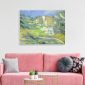 Huizen in Provence van Paul Cezanne,  kunst Canvas Afdruk (Insitu (Woonkamer))