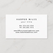 huizen visitekaartje van silhouette (Achterkant)