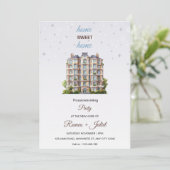 Huizenfeest uitnodiging 'Thuis is het toch het bes (Staand voorkant)